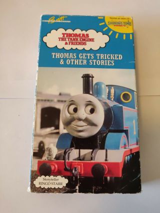 Thomas The Tank Engine & Friends Thomas Gets Tricked Vhs 1992 Ringo Starr Rare