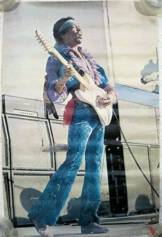 Vintage Jimi Hendrix Poster 1974 The Joker 23x34 Rare