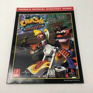 Crash Bandicoot 3: Warped Prima Official Strategy Guide 1998 Sony Ps1 Rare