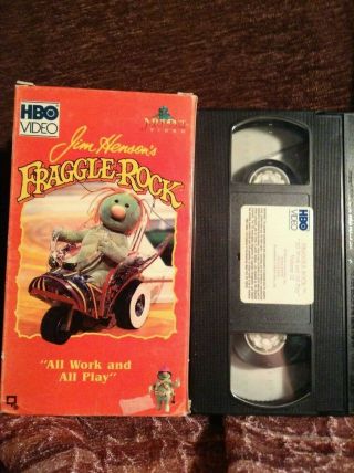Rare Vhs Muppet Video & Hbo Video Fraggle Rock: “all Work And All Play” (1986)