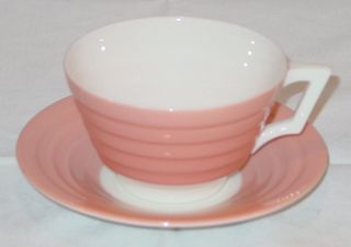 Rare Comtemporary Lenox Terrace Coral Tea Cup & Saucer Set Extremely Rare