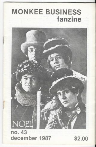 The Monkees Business Fanzine Issue 43 December 1987 Program Vintage Rare