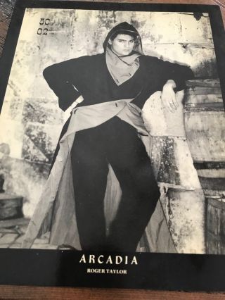 Roger Taylor Arcadia Duranduran Glossy 8x10 B/w Fan Club Print Pa387 Rare 1985