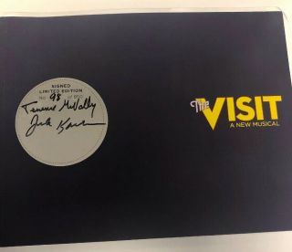 The Visit Broadway Musical Rare Book Signed By John Kander,  Terrence Mcnally