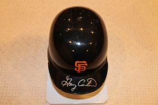Gary Carter Signed " Perfect " San Francisco Giants " Rare " Mini Helmet/jsa/mets