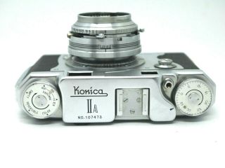 rare Konica ii A Konishiroku Film Camera w/case,  From Japan 7