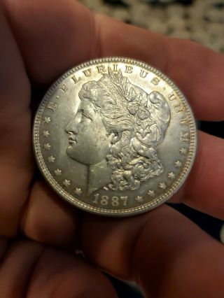 1887 Morgan Silver Dollar U.  S.  Rare Date