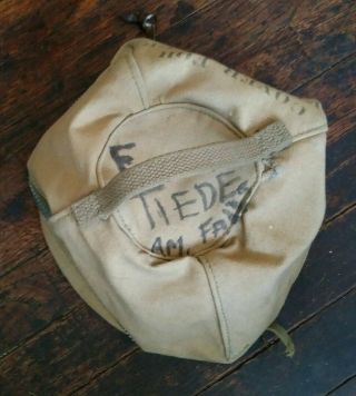 Rare Vintage WW2 Fuze Setter Unique Canvas Zip Bag Marked Logo 7