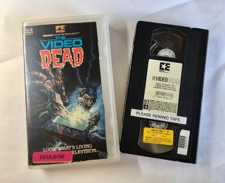 The Video Dead Vhs Cut Box Big Ex Rental Rare Horror Gore