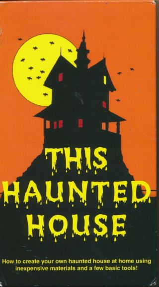 This Haunted House Create Your Own Haunted House At Home Halloween Vhs Rare