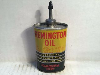 Vintage Remington Oil Can Handy Oiler Lead Top Gun Rare Tin Winchester Browning