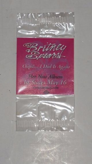 Britney Spears Oops.  I Did It Again Temporary Tattoo - Rare Promotional Item