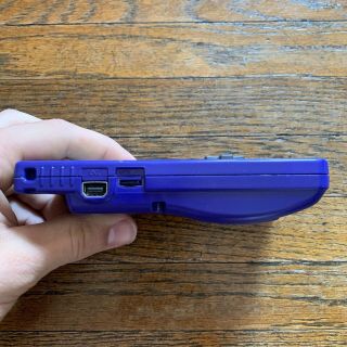 Nintendo Gameboy Color Purple CGB - 001 Game Console - - RARE CASE 6