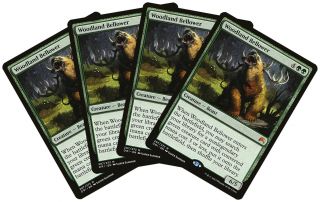 Woodland Bellower [4x X4] Magic Origins Nm - M Green Mythic Rare Cards Abugames