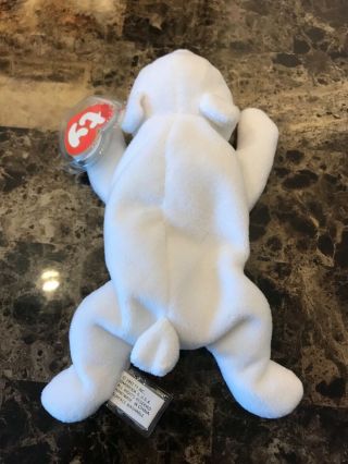 TY Beanie Baby Chilly the Polar Bear 3rd/1st Generation MWMT - MQ (Retired/Rare) 4