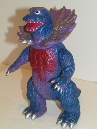 2000 Marmit Godzilla Large 9 " Figure Blue/purple/gold Rare Ex - Nm