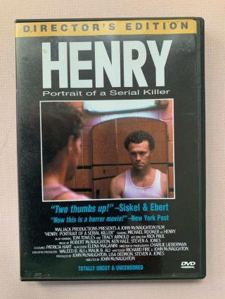 Henry Portrait Of A Serial Killer Rare Us Dvd Cult Horror Movie Classic Oop