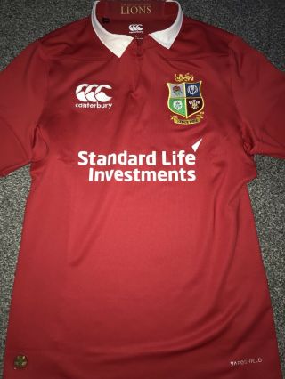 Gb And Irish Lions Shirt Zealand 2017 Large Rare