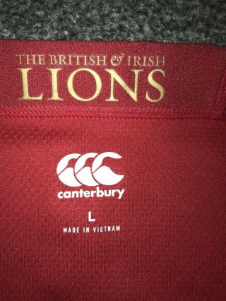 GB and Irish Lions Shirt Zealand 2017 Large Rare 3