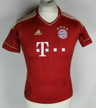 Bayern Munich Home Football Shirt 11 - 12 Adidas Youths Medium Rare