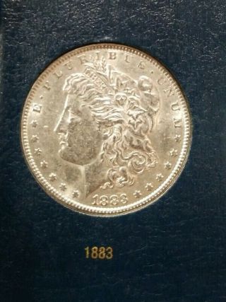 1883 - P Morgan Silver Dollar - Gem - Uncirculated《rare Date》 Bu Ms,