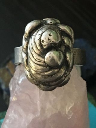 Vintage Rare Tardigrade (water Bear) Sterling Silver Ring 8 G Size 6