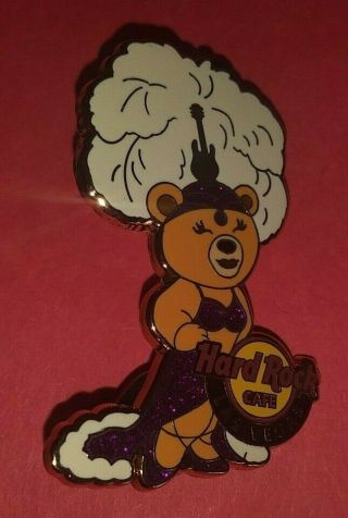 Hard Rock Cafe Hrc Las Vegas Pageant Queen Teddy Bear Collectible Pin Rare /le