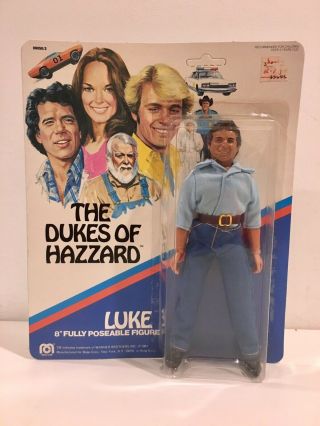 Rare Vintage Mego Vance Luke Duke Dukes Of Hazzard Action Figure Moc Unpunched