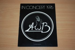 Average White Band - Rare 1976 Uk Tour Programme Program Awb