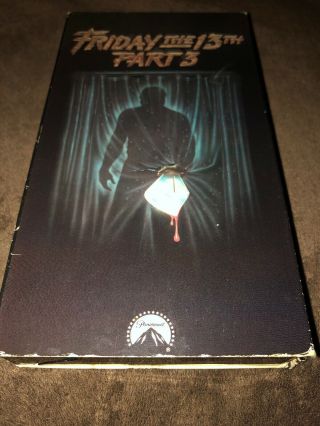 Friday The 13th Part 3 Vhs Rare Horror Cult Classic
