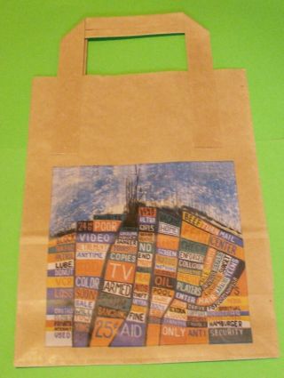 Radiohead Hail To The Thief Rare Uk Promotional Paper Carrier Bag