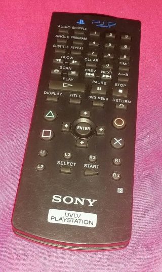 Rare Sony Playstation 2 Ps2 Dvd Scph - 10420 Remote Control Only Video Game System