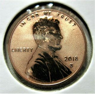 2018 S Reverse Proof Lincoln Shield Cent - Rare Only 200k Minted