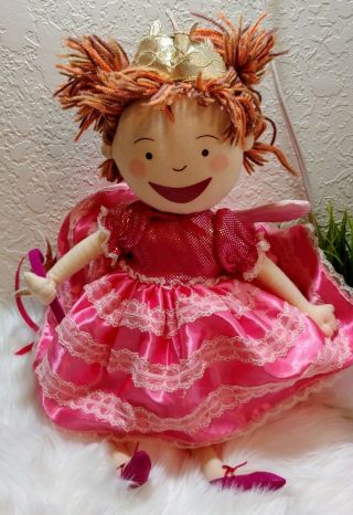 Pinkalicious Plush Stuffed Doll Toy Madame Alexander Fairy Wand Rare Large 22 "