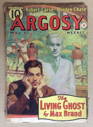 Rare May.  1938 Argosy Weekly Vol 281 4 Classic Rudolph Belarski Cover Max Brand