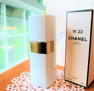 Vintage Chanel No 22 Eau De Toilette Spray 50ml - 1.  7oz Old Formula Rare