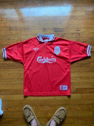 Vintage Liverpool 1996/1997/1998 Reebok Home Football Soccer Shirt Jersey Rare