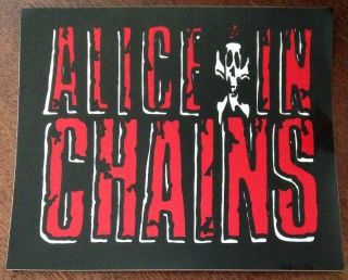 Rare Alice In Chains Sticker Collectible/ Vintage/ 1990 