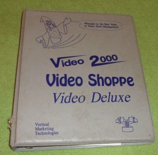 1989 Video 2000 Software Vhs Profit Wizard Video Shoppe Rare Marketing