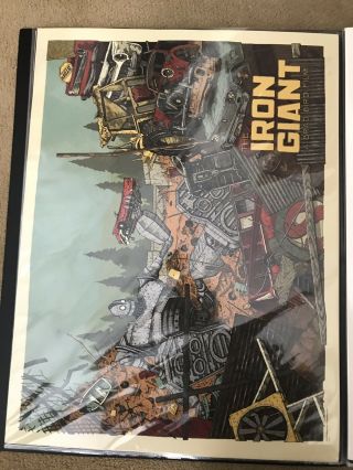 The Iron Giant Landland Mondo Con Rare Screen Print Poster 2014