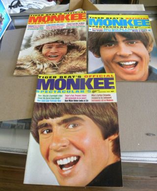 1967 3 Issues Tiger Beat 