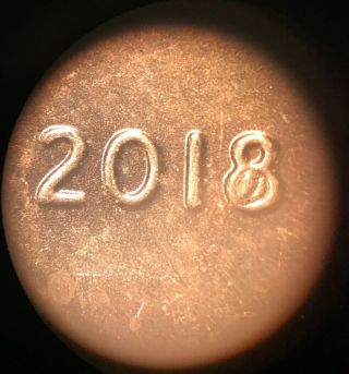 2018 P " Filled 8 " Lincoln Shield Cent Error First Rare Error Ever Found 2018