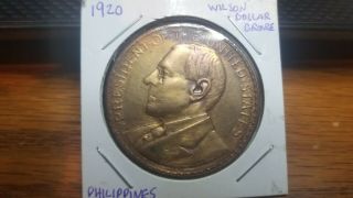 Rare Philippine Wilson So Called Dollar Manila Opening Medal.