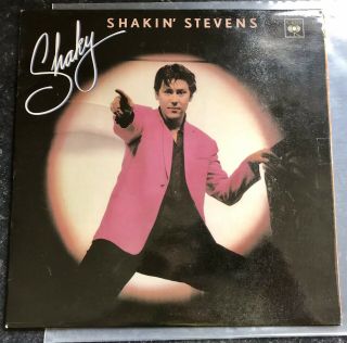 Shakin’ Stevens Lp Album “shaky” Rare Czechoslovakia Issue Epic/supraphon Orange
