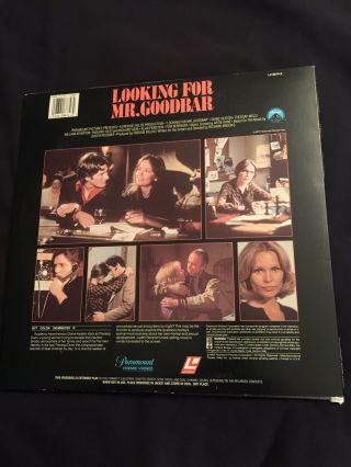 OOP LOOKING For Mr GOODBAR Laserdisc LD Diane KEATON Richard GERE RaRE 2