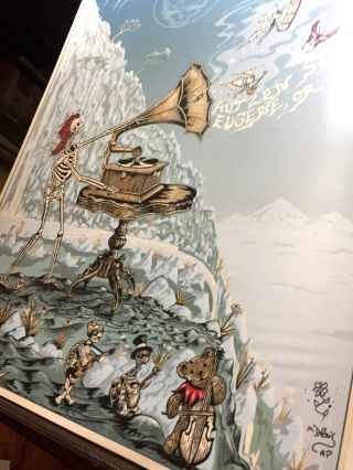 RARE Dead and & Company Eugene OR 2018 AP Poster Print SIGNED DOODLED grateful 6