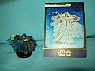 Wotc Star Wars Miniatures Emperor Palpatine,  Rebel Storm 25/60,  Empire,  V Rare