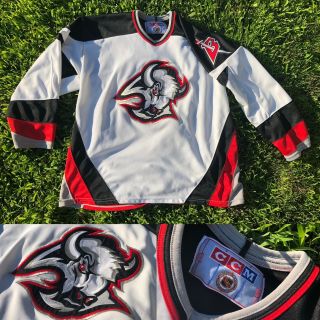 Rare Nhl Vintage 1990s Buffalo Sabres Mens Xxl 2xl Ccm Hockey Jersey Canada Made