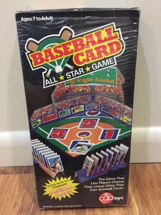 Vintage 1987 Baseball Card All Star Game Cap Toys Rare Mlb Topps Open Box