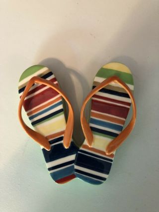 Very Rare Sunny Day - Flip Flop Wall Hanging Longaberger 5”x5 1/2”